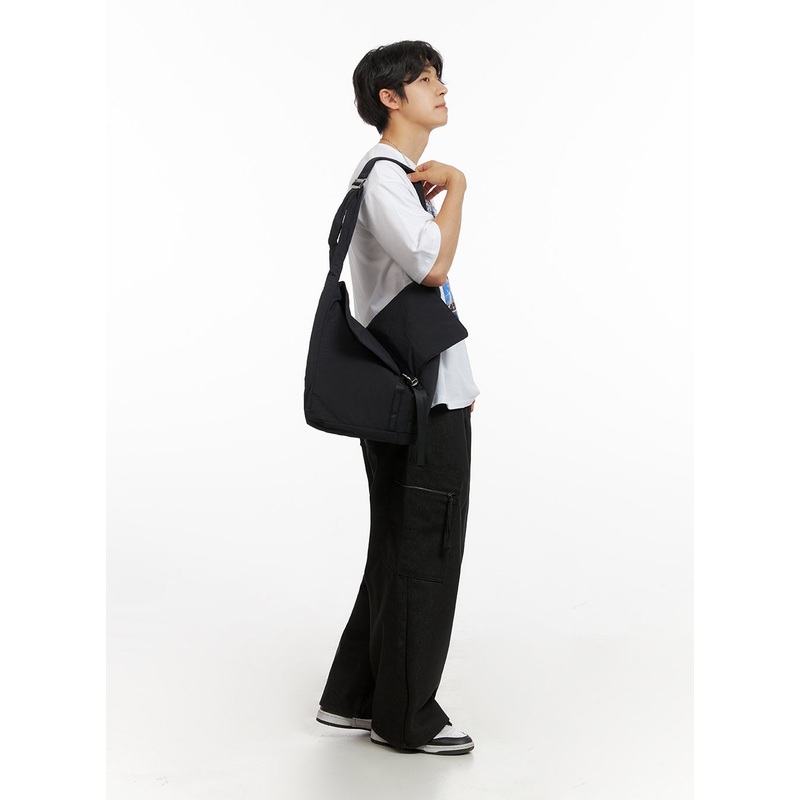 Men’s Cargo Denim Jeans (Black) IG409