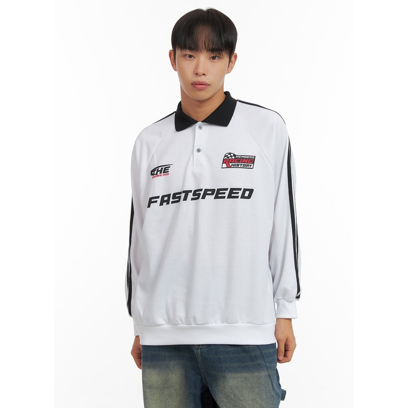 Men’s Long Sleeve Collar Sweatshirt CO408