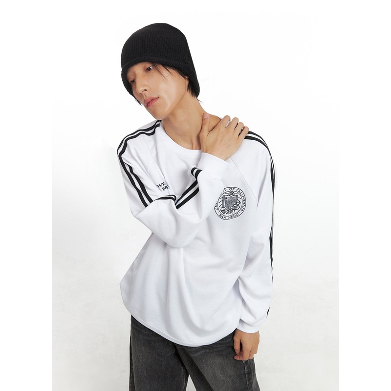 Men’s Striped Logo Shirt IO417