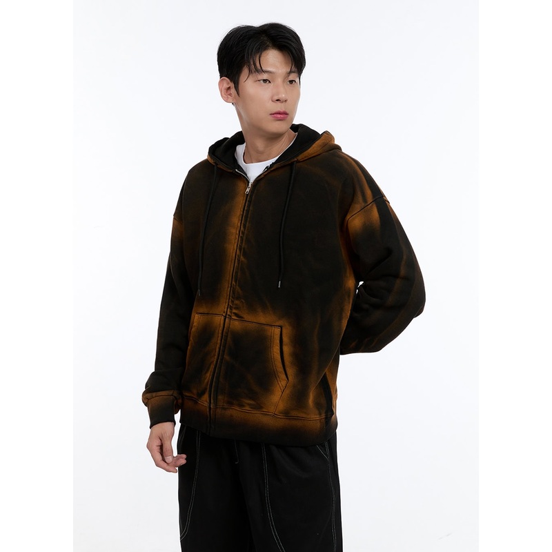 Men’s Vintage Washed Hoodie Jacket IG427