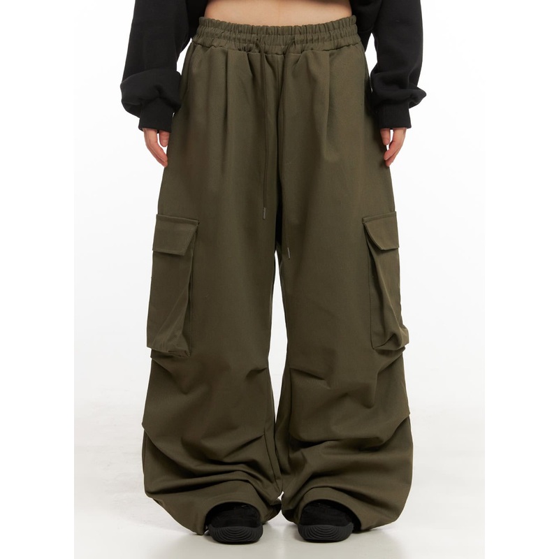 Unisex Oversized Cotton Cargo Pants CJ506
