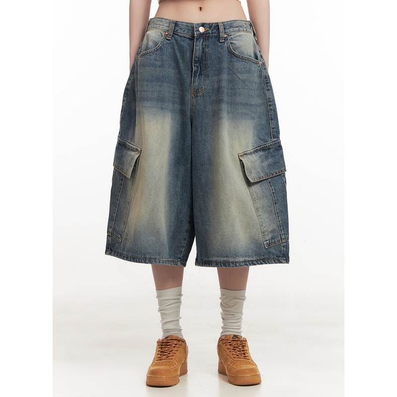 Cargo Bermuda Denim Shorts CF514