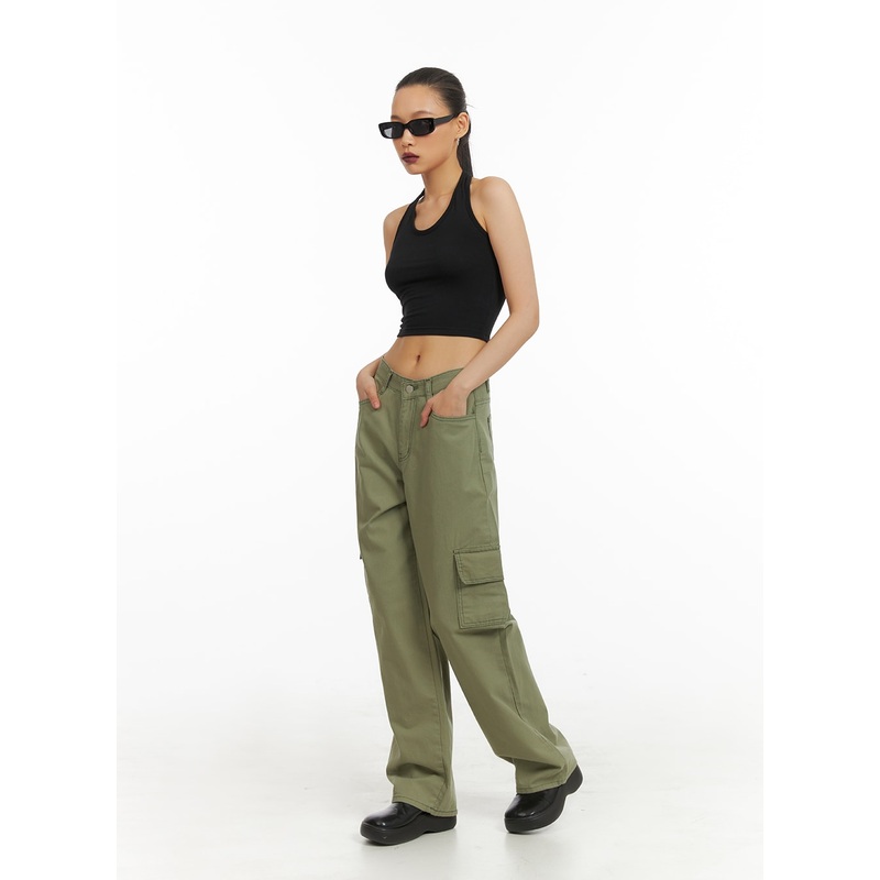 Cargo Straight Leg Pants IA417