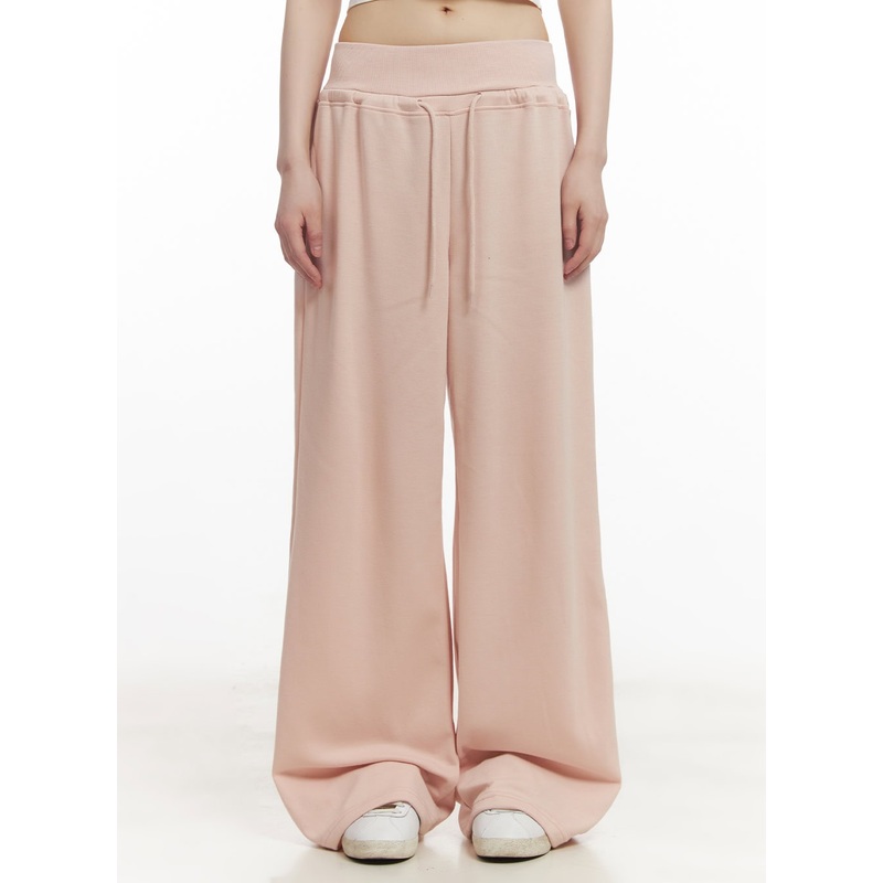 Chic High-Waisted Wide-Leg Sweatpants CF518