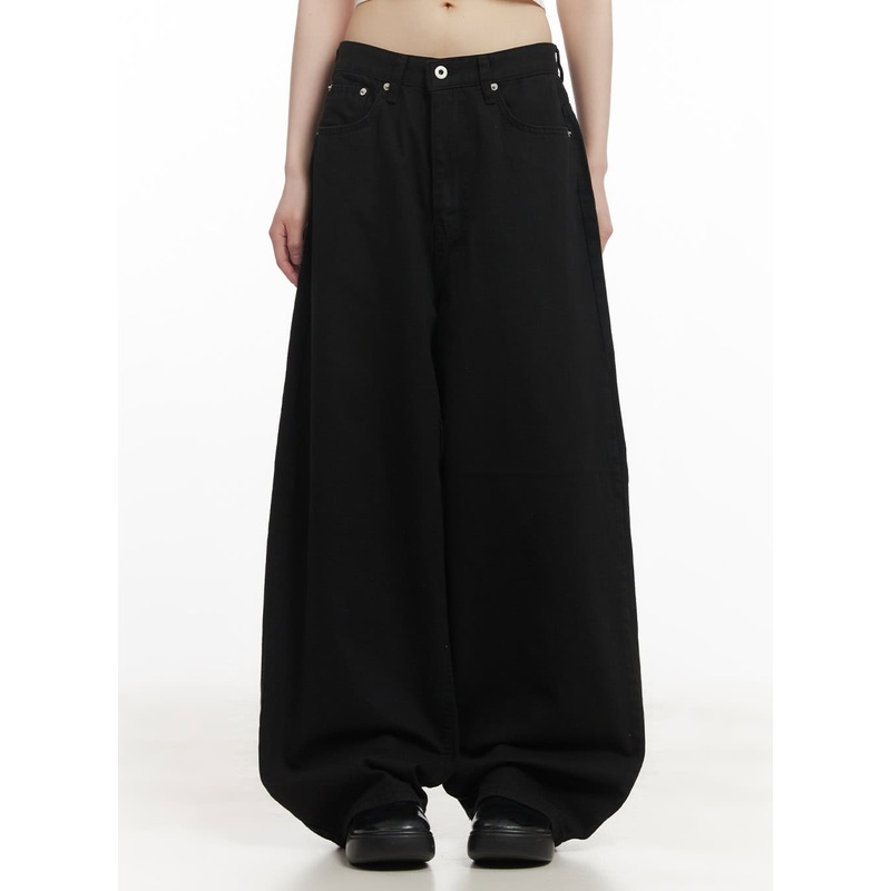 Cotton Oversized Wide-Fit Pants CF518