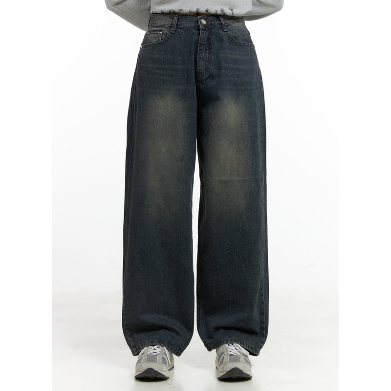 Ella Comfy Baggy Jeans CG419|Dark blue|S|M|L