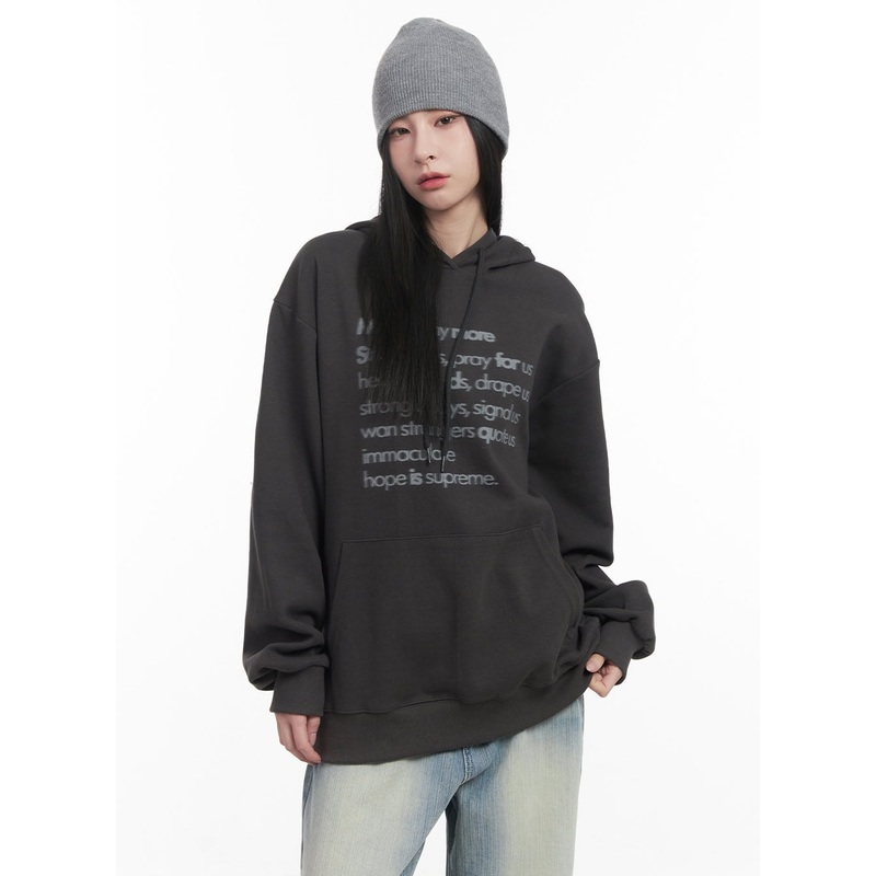 Graphic Oversized Hoodie CF514