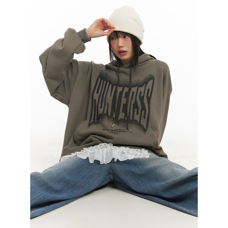 Graphic Oversized Hoodie CF519