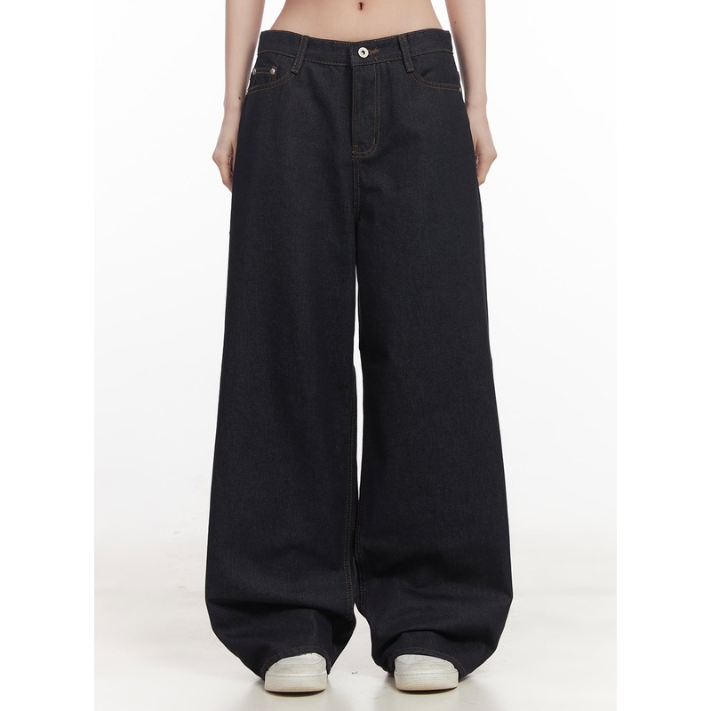 Jasmin Wide-Leg Jeans CF514|Dark blue|S|M|L