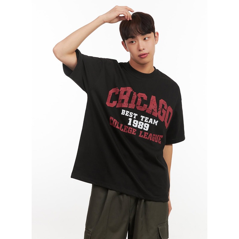 Men’s Graphic T-Shirt IF521|Black|Red|Dark green|M/L