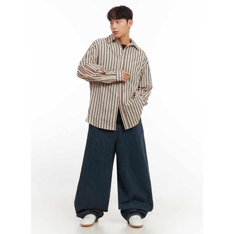 Men’s Oversized Baggy Jeans (Dark Blue) IF521