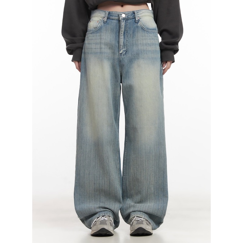 Nicola Washed Wide-Leg Jeans CF514