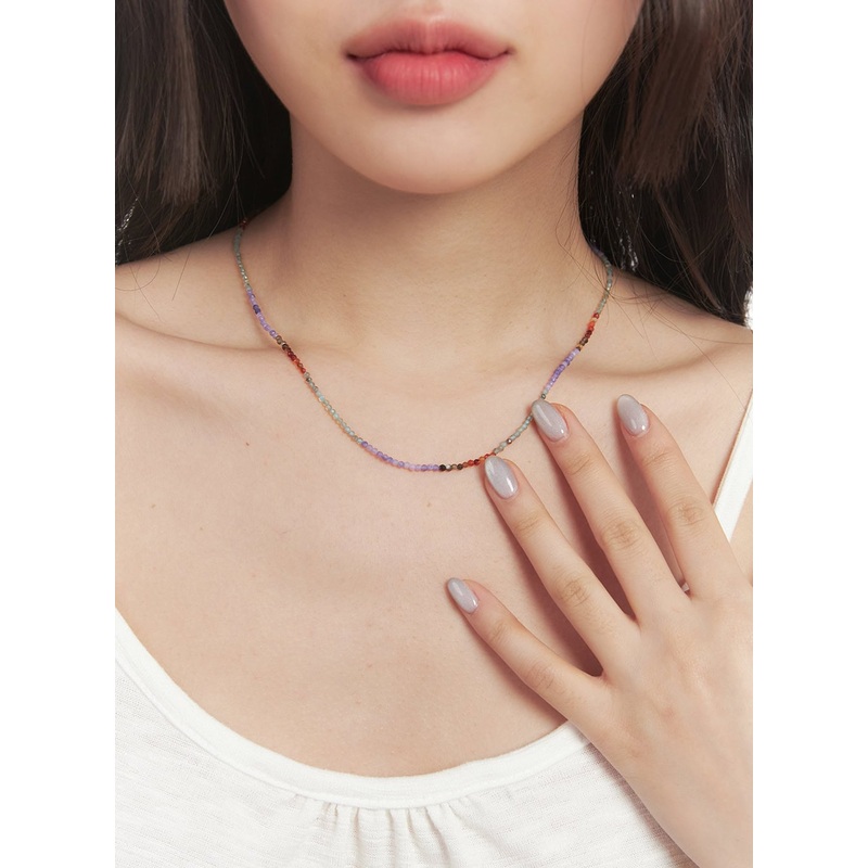 Purple Bijeu Necklace CF520|Purple|One Size
