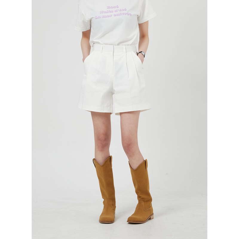 Tailored Bermuda Shorts OF322|White|Beige|Dark beige|Mint|Dark blue|Light gray|Dark gray|S|M