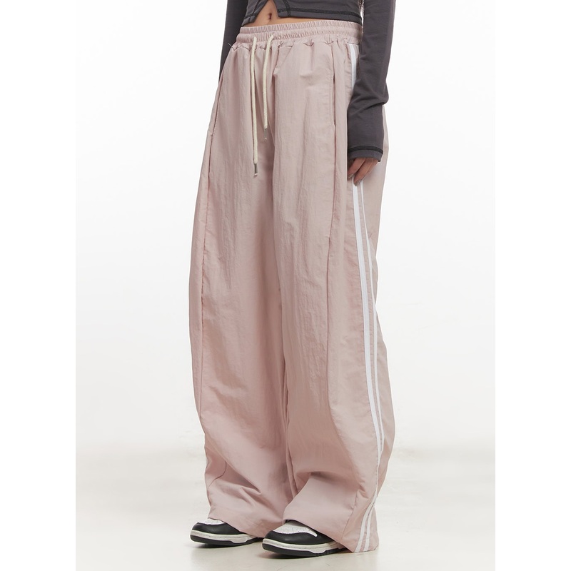 Wide Leg Stripe Track Pants CF524