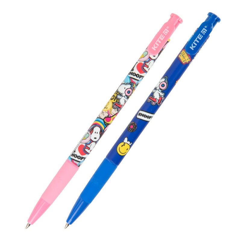 Ballpoint pen retractable Kite Snoopy SN22-363, blue
