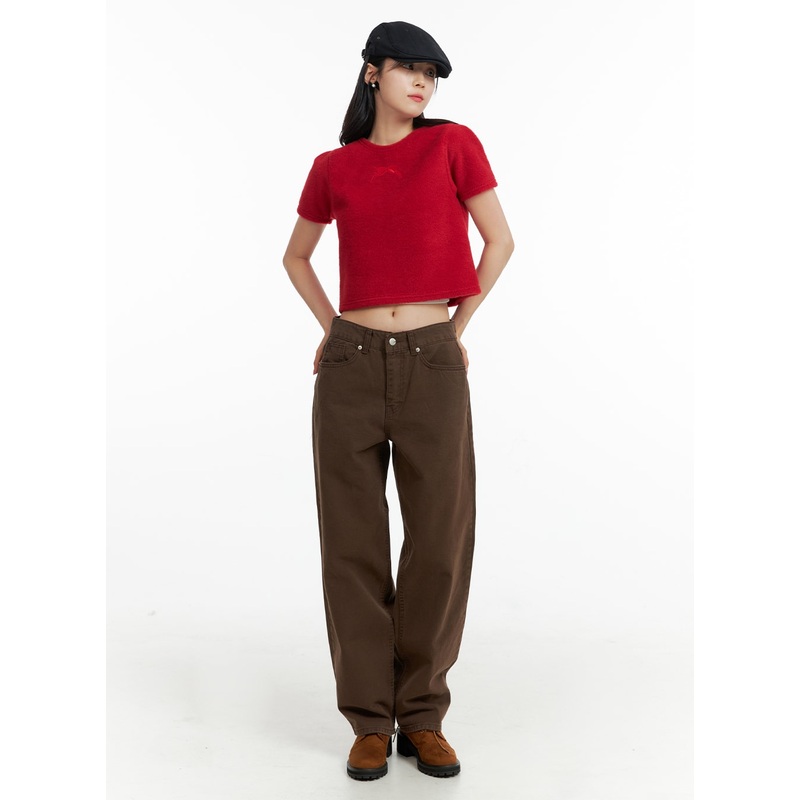 Basic Straight Leg Pants OF415
