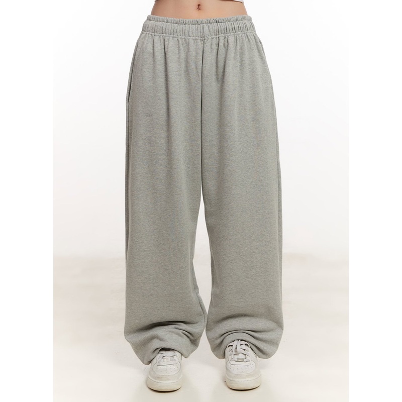 Embroidered Wide-Leg Sweatpants CM507