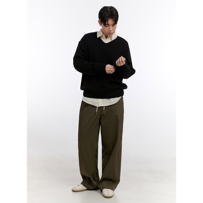 Men’s Classic Wide-Fit Slacks Pants IF528
