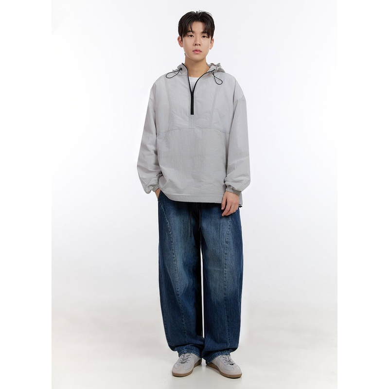 Men’s Stitched Wide-Fit Jeans IF528