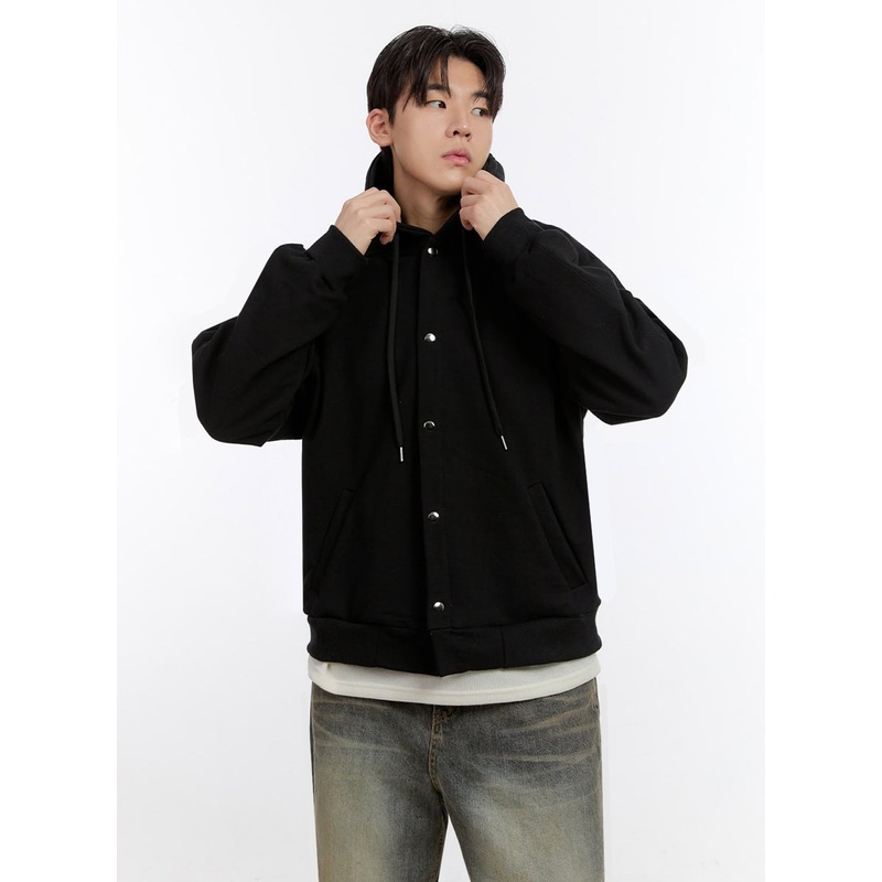 Men’s Urban Buttoned Hooded Jacket IF528