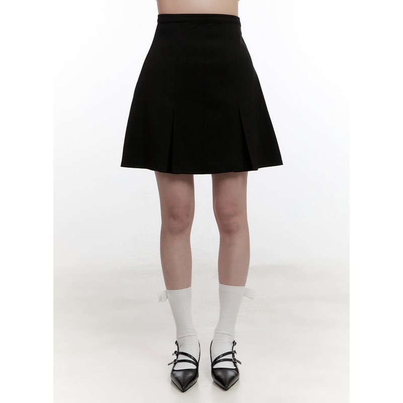Pintuck A-line Mini Skirt CF527