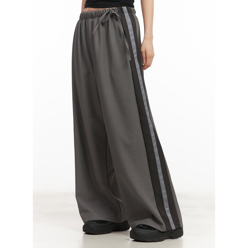 Ribbon Wide-Fit Track Pants CM503