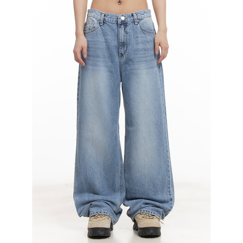 Rihanna Wide-Leg Jeans CM506|Blue|S|M|L