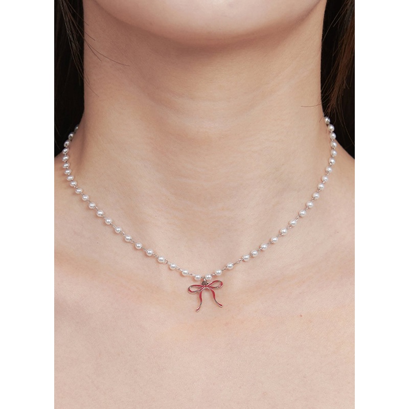 Solace Ribbon Bijou Necklace IF527