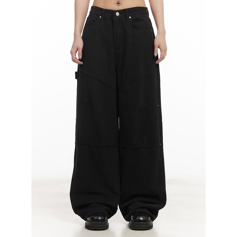 Studded Wide-Leg Carpenter Pants CM506