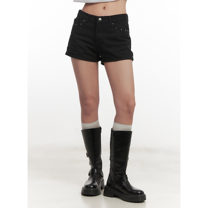 Urban Studded Cotton Shorts CF526