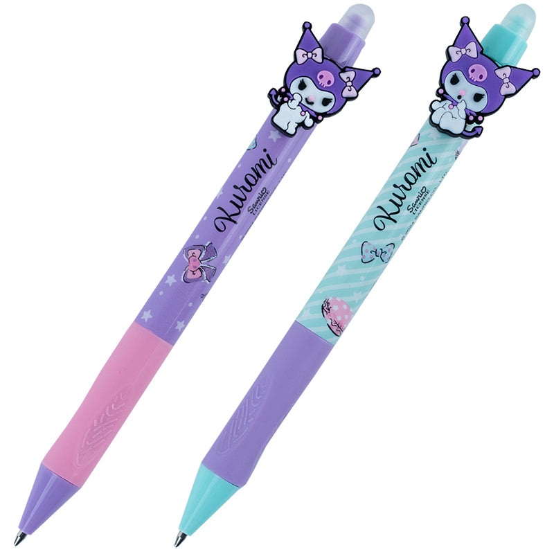 Ballpoint pen retractable Kite Kuromi HK24-393-2, blue