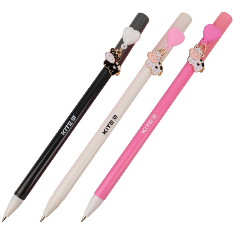 Ballpoint pen with stamp Kite Cows K23-392-1, blue