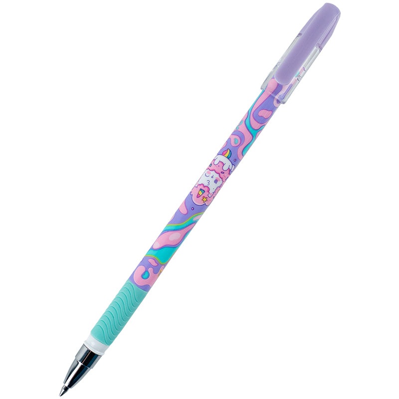 Gel pen write-erase Kite Rainbow Catcorn K24-068-2, blue