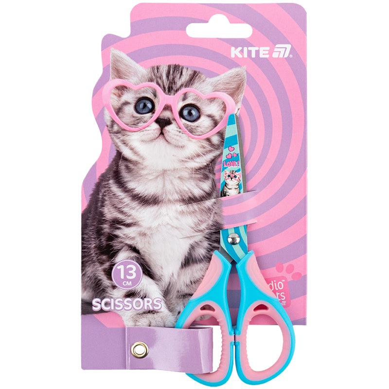 Scissors for children Kite Studio Pets SP25-148, 13 cm