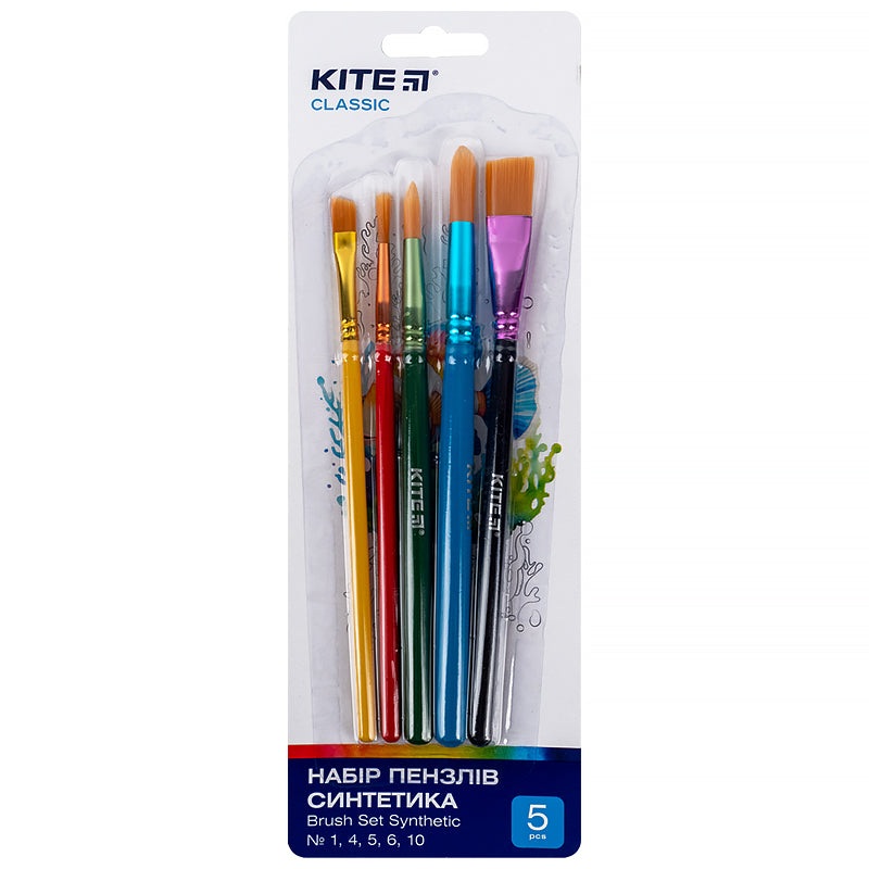 Set of brushes Kite Classic K-332 synthetics (1, 4, 5, 6, 10)