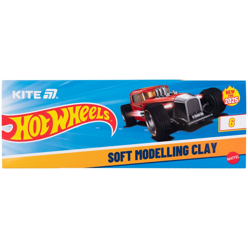 Plasticine Kite Hot Wheels HW25-081, 6 colors, 120 g