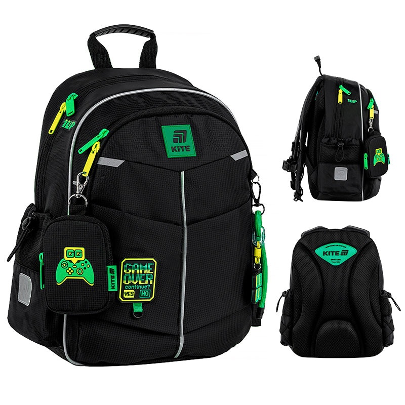 School backpack Kite Education Game Over K25-771S-4