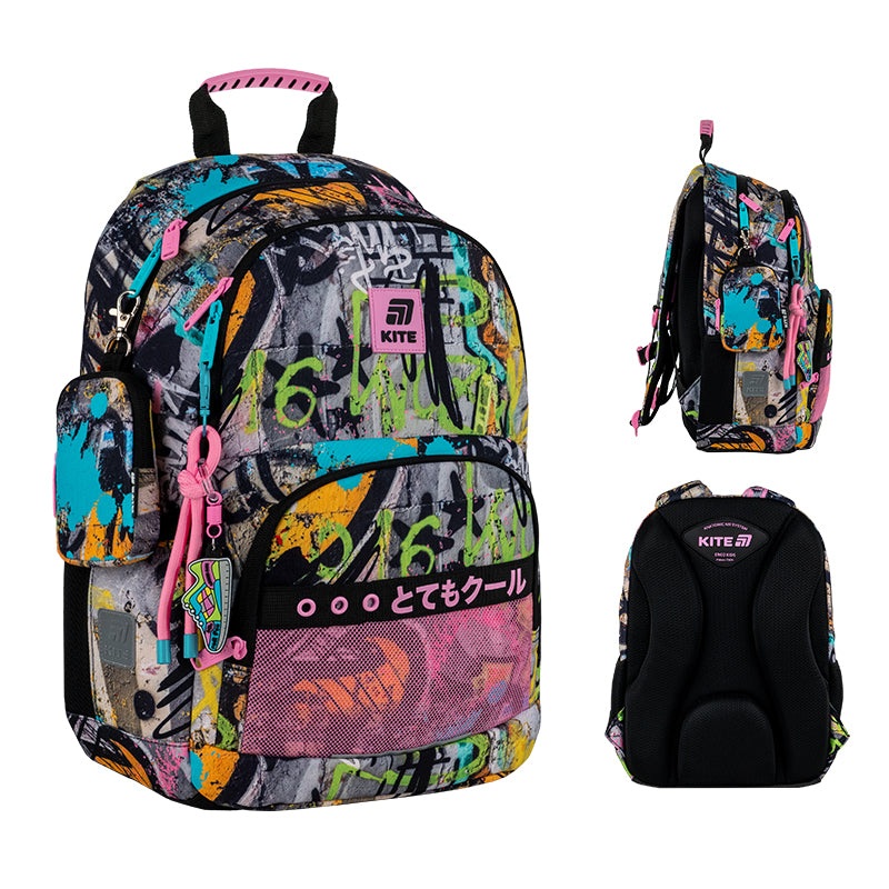 School backpack Kite Education Street Art K25-585M-3