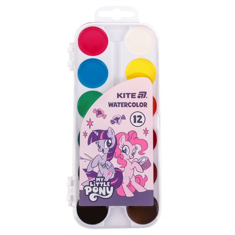 Watercolor paints Kite My Little Pony LP25-061, 12 colors