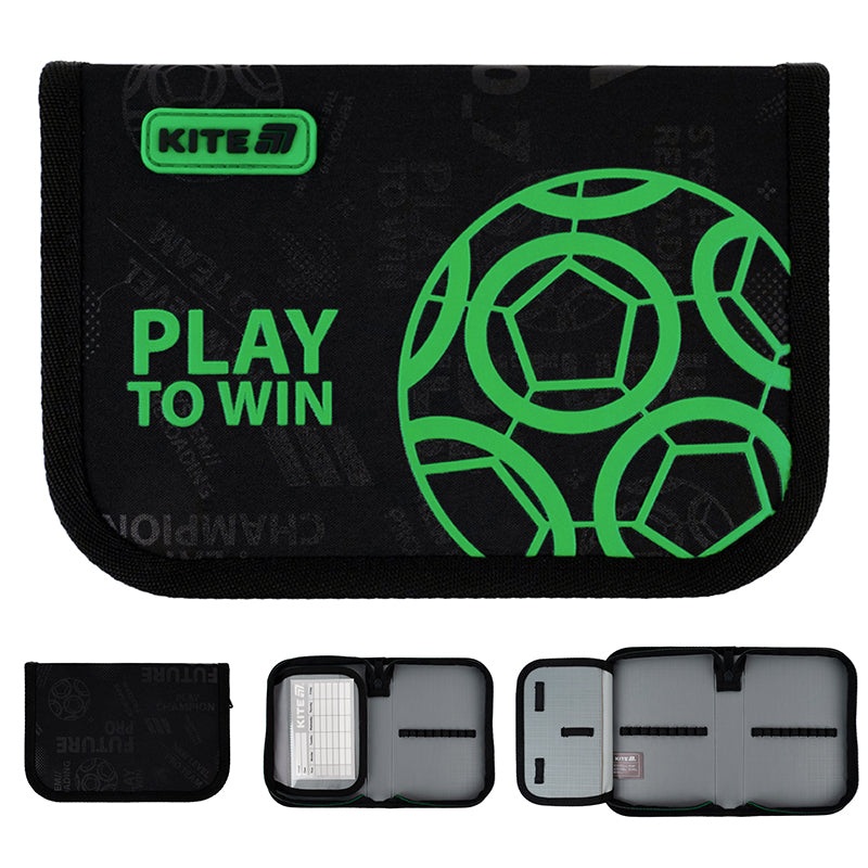 Pencil case without stationery Kite Play&Win K25-621-2, 1 compartment, 1 flap