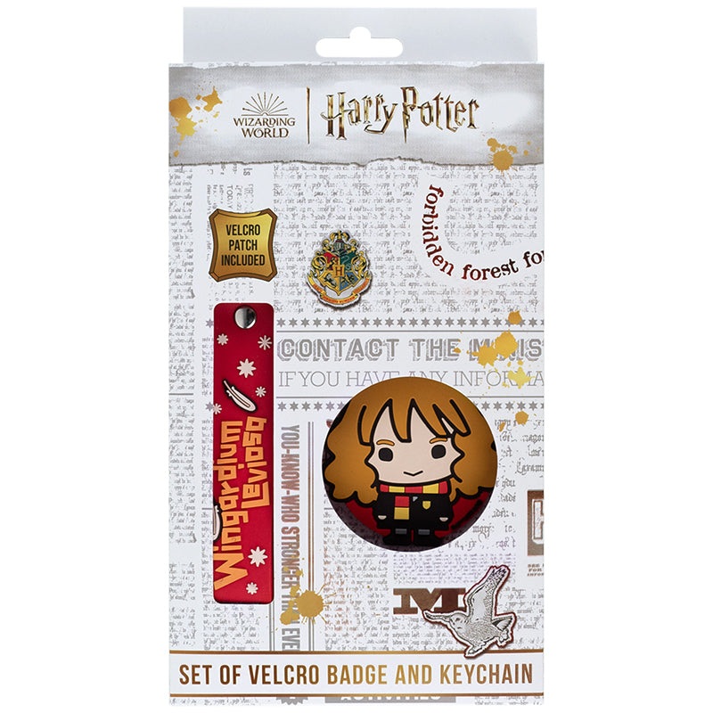 Set of velcro badge and keychain Kite Harry Potter HP25-3010-1, 2 pcs.