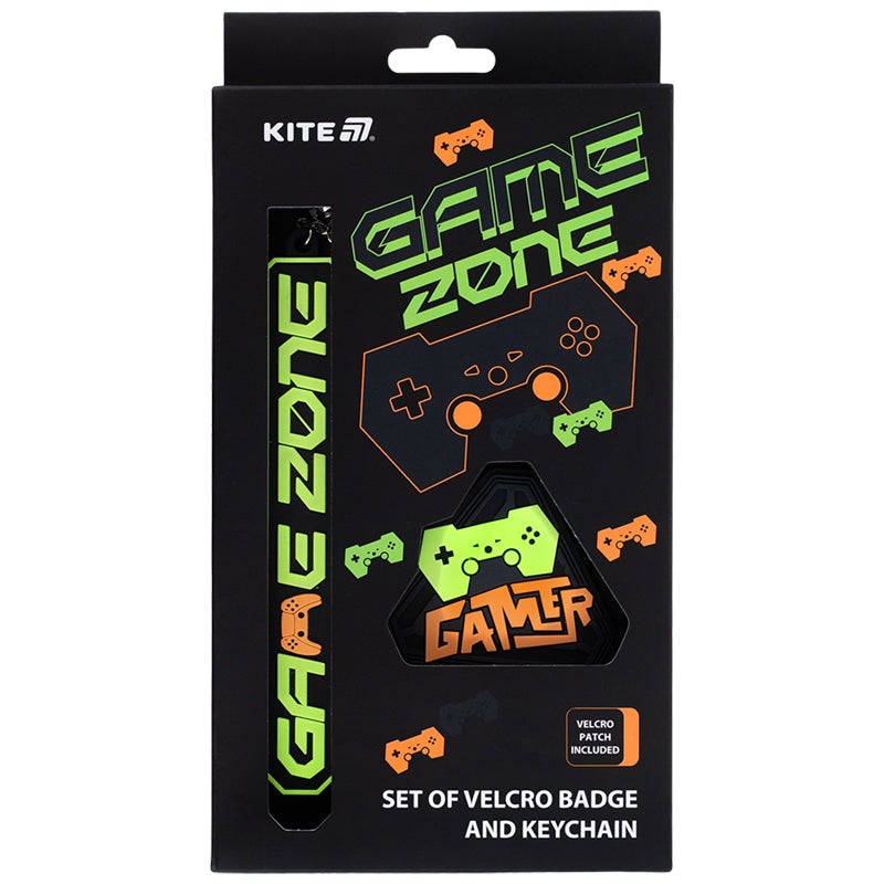 Set of velcro badge and keychain Kite K25-3010-3, 2 pcs.