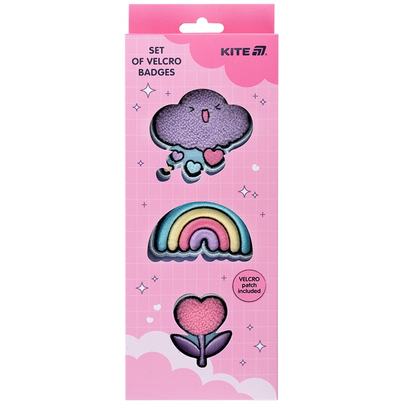 Set of velcro badges Kite K25-3012-2, 3 pcs.