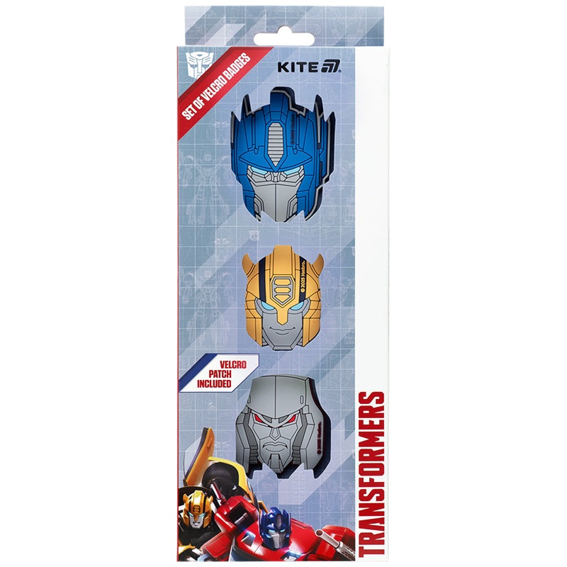 Set of velcro badges Kite Transformers TF25-3012, 3 pcs.