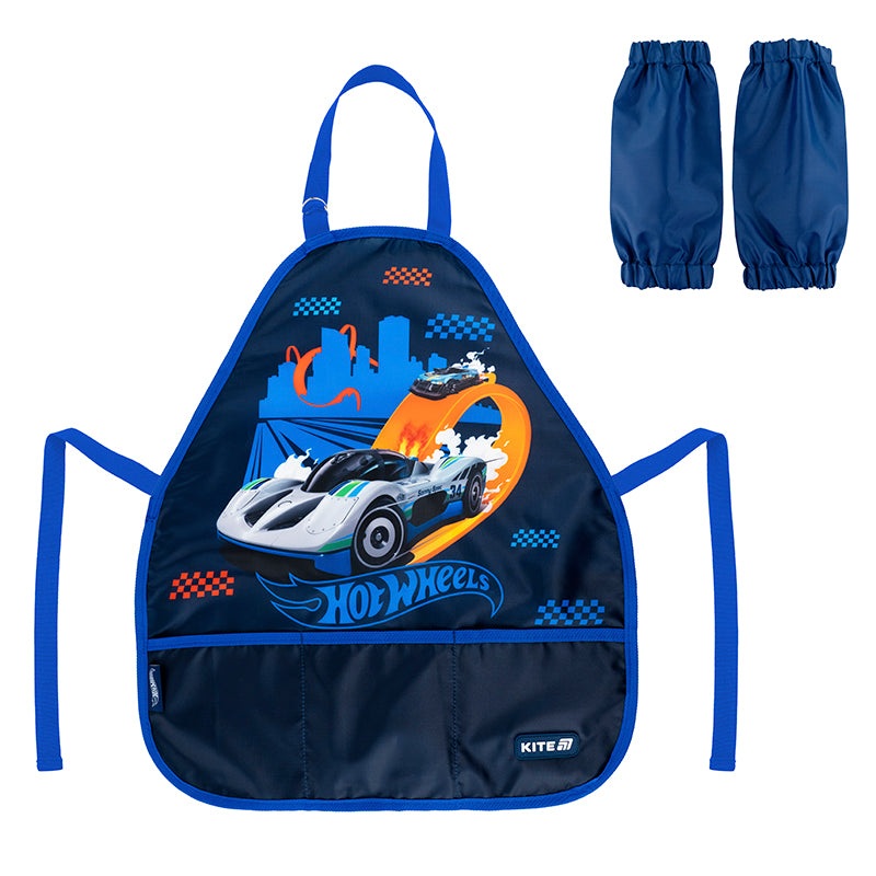 Apron with sleeves Kite Education Hot Wheels HW25-161