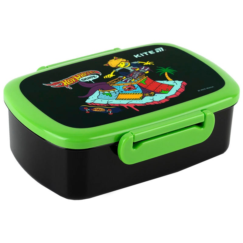 Lunchbox with fork and spoon Kite Hot Wheels HW25-163, 750 ml