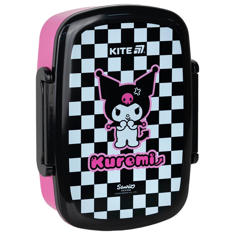 Lunchbox with fork and spoon Kite Kuromi HK25-163-2, 750 ml