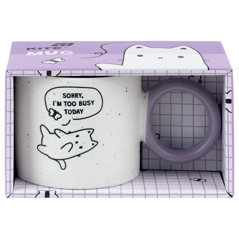 Mug Kite Busy cat K25-220-1, 370 ml