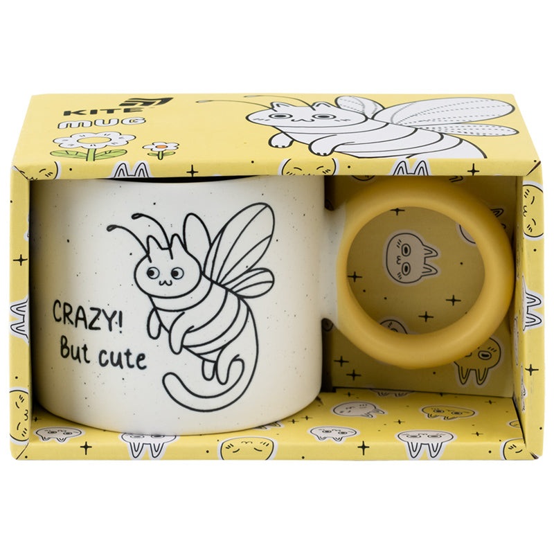 Mug Kite Crazy cat K25-220-5, 370 ml